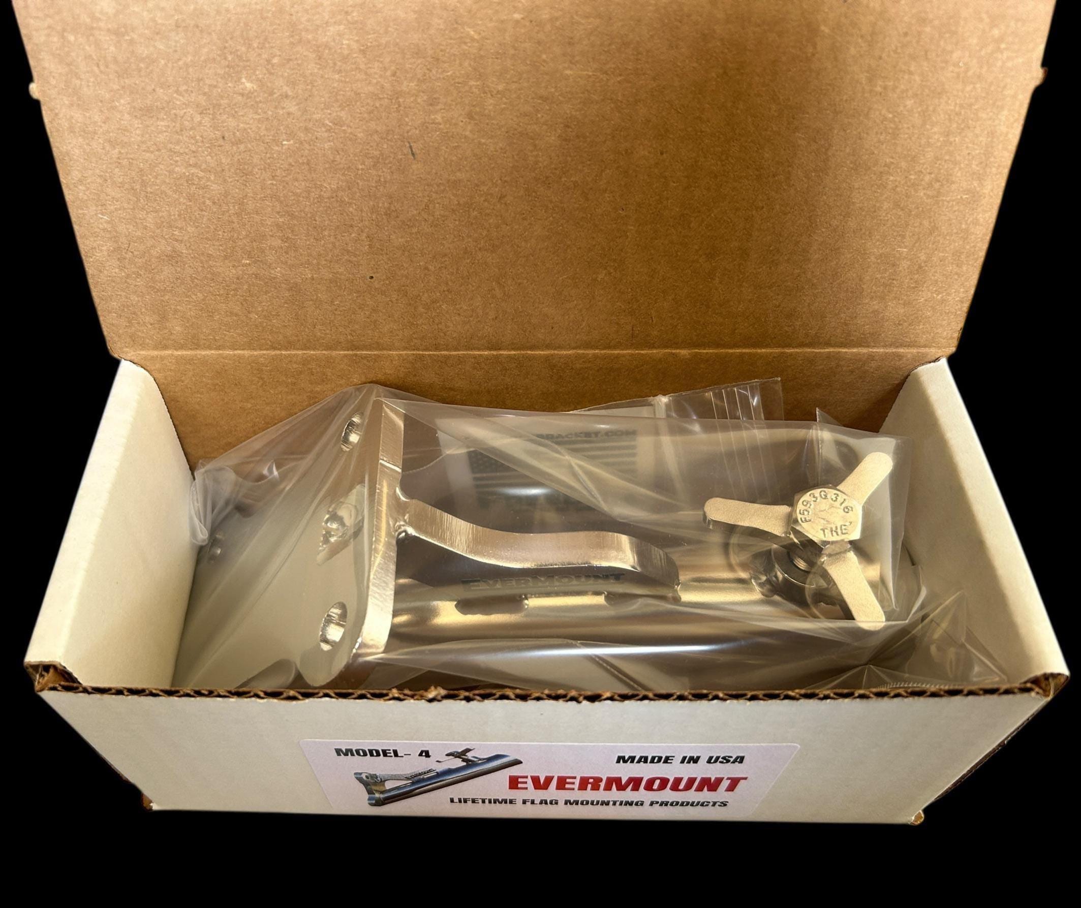 Model 4, 1" STAINLESS Flagpole Mount