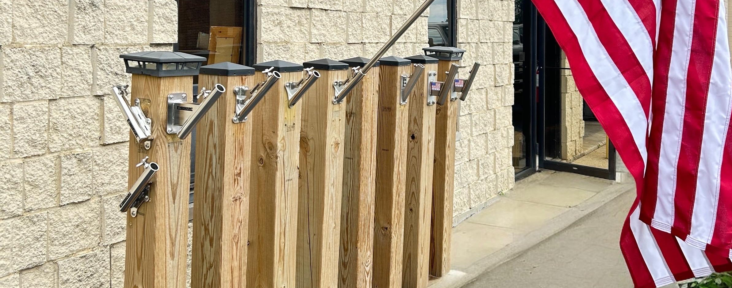 MODEL-2, 1" STAINLESS Flagpole Mount