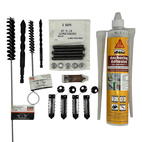 Brick, Block or Concrete mounting Kit
